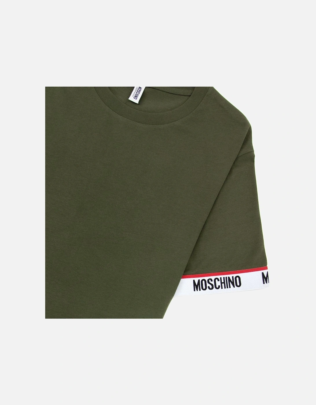 Underwear Tape Cuff Sleeve T Shirt Khaki 0430