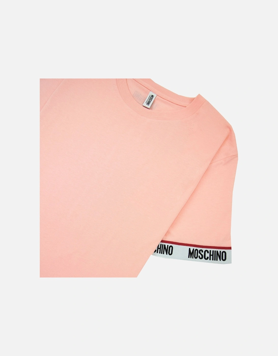 Underwear Tape Cuff Sleeve T Shirt Pink 0227