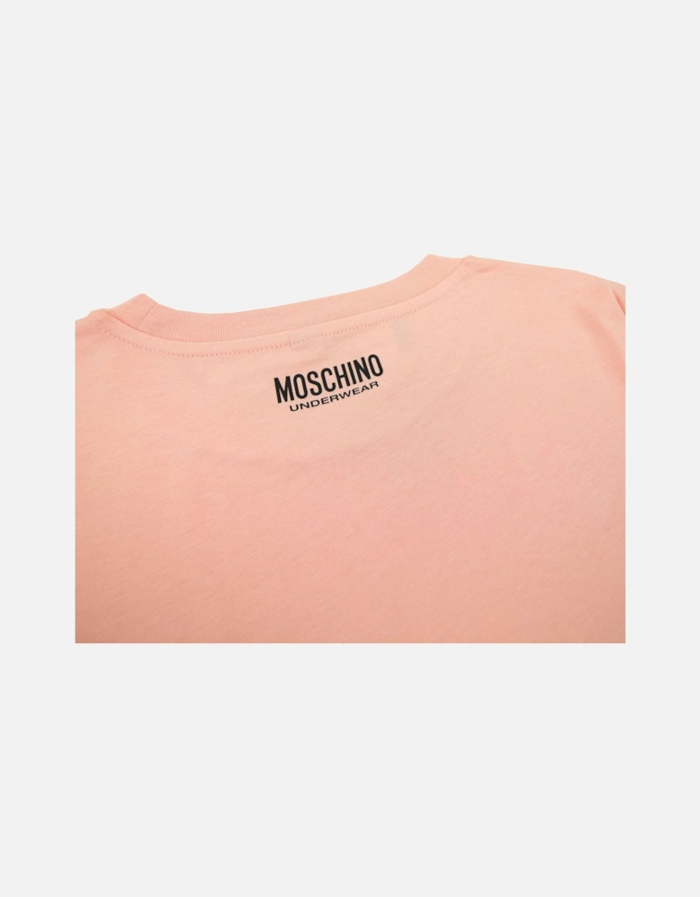 Underwear Tape Cuff Sleeve T Shirt Pink 0227