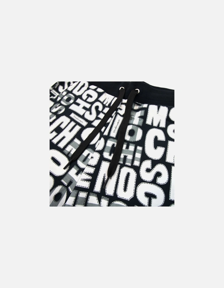 Underwear All Over Print Shorts White/black 1555