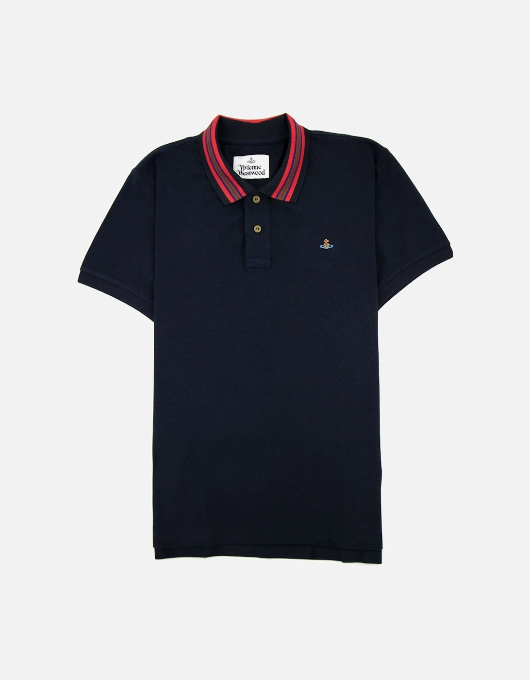 Classic Polo Stripe Collar Navy, 5 of 4