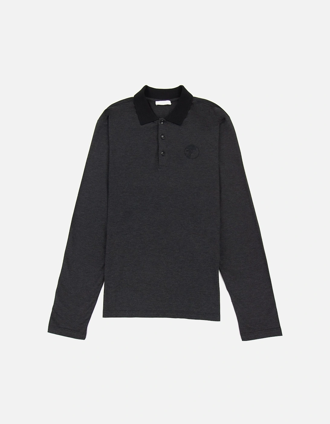 Embroidered Medusa Logo L/s Polo Black, 5 of 4