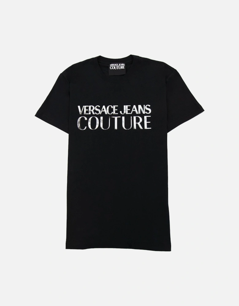 Jeans Couture Logo T Shirt Black/silver