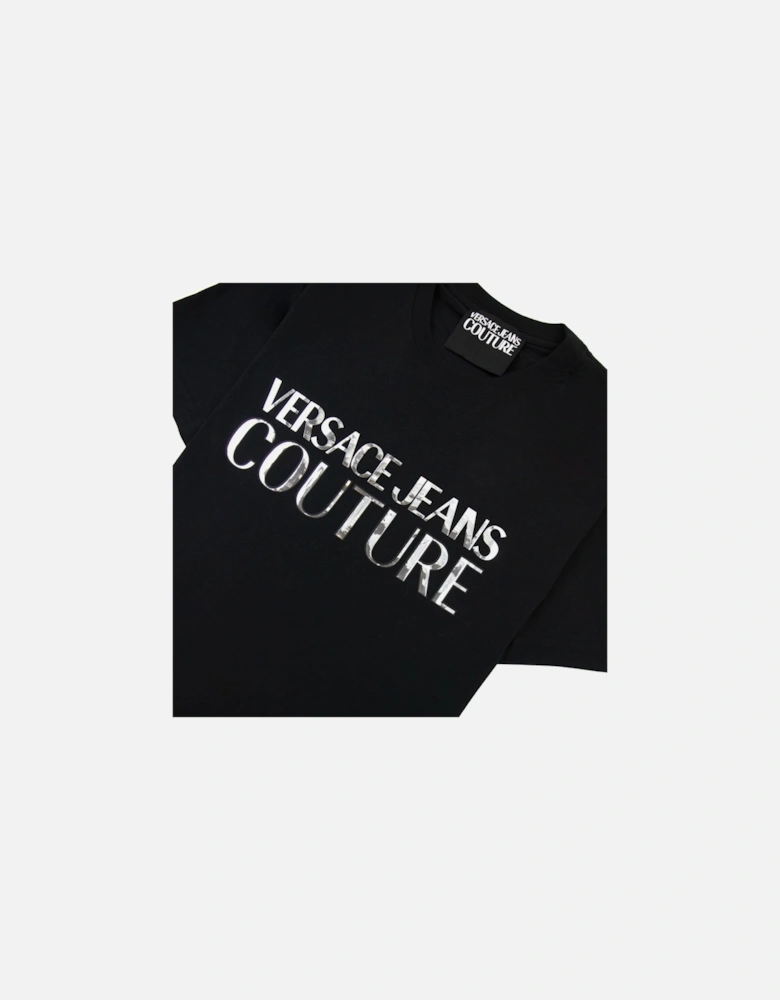 Jeans Couture Logo T Shirt Black/silver
