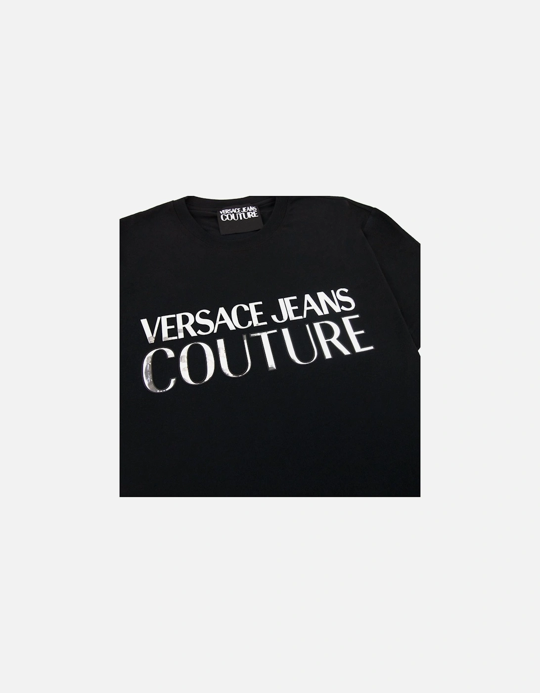 Jeans Couture Logo T Shirt Black/silver