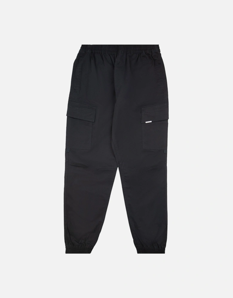 Cuffed Cargo Pants Black