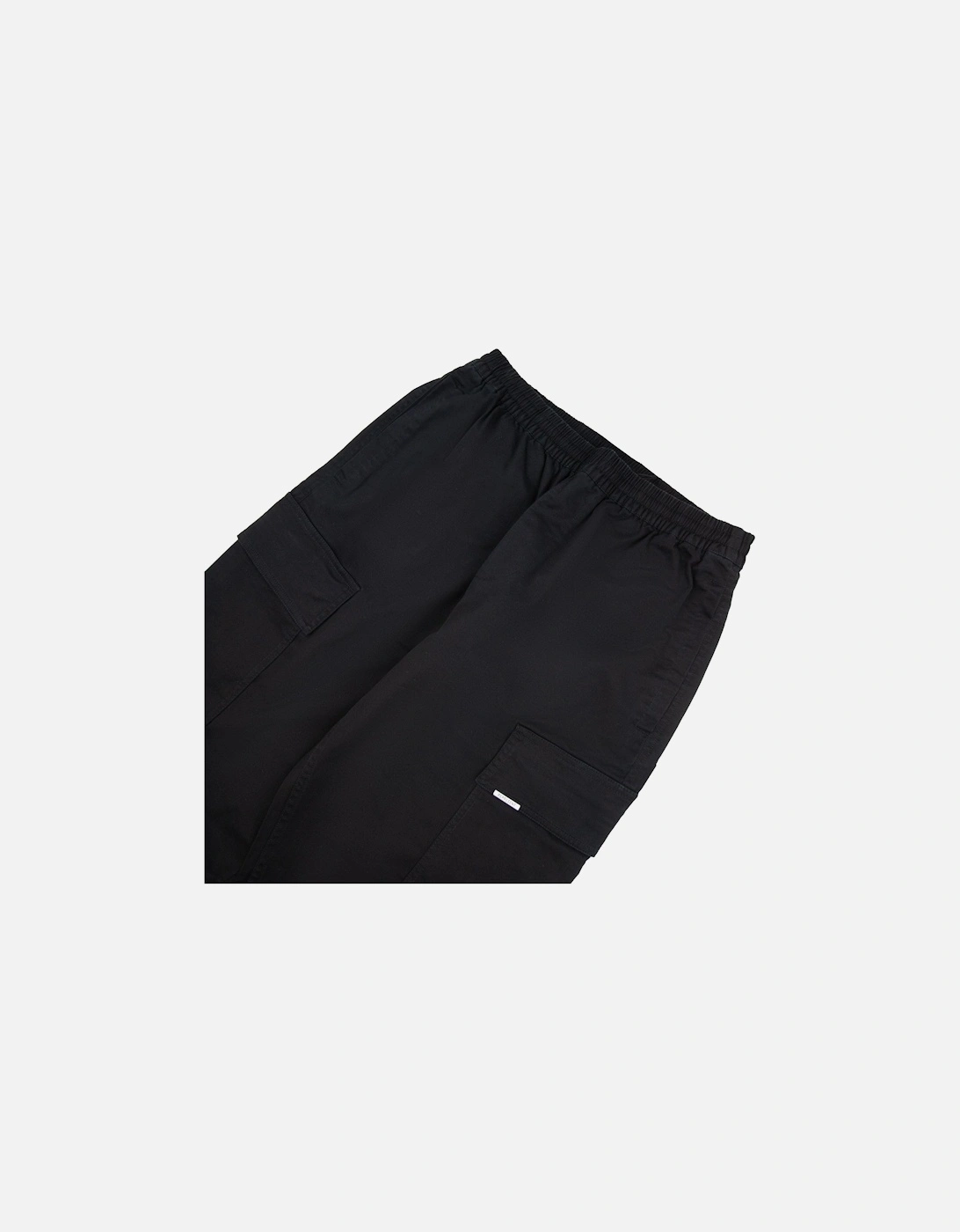 Cuffed Cargo Pants Black