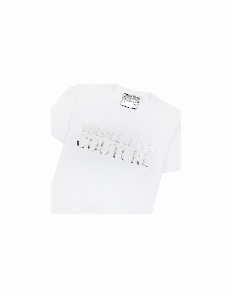 Jeans Couture Logo T Shirt White/silver