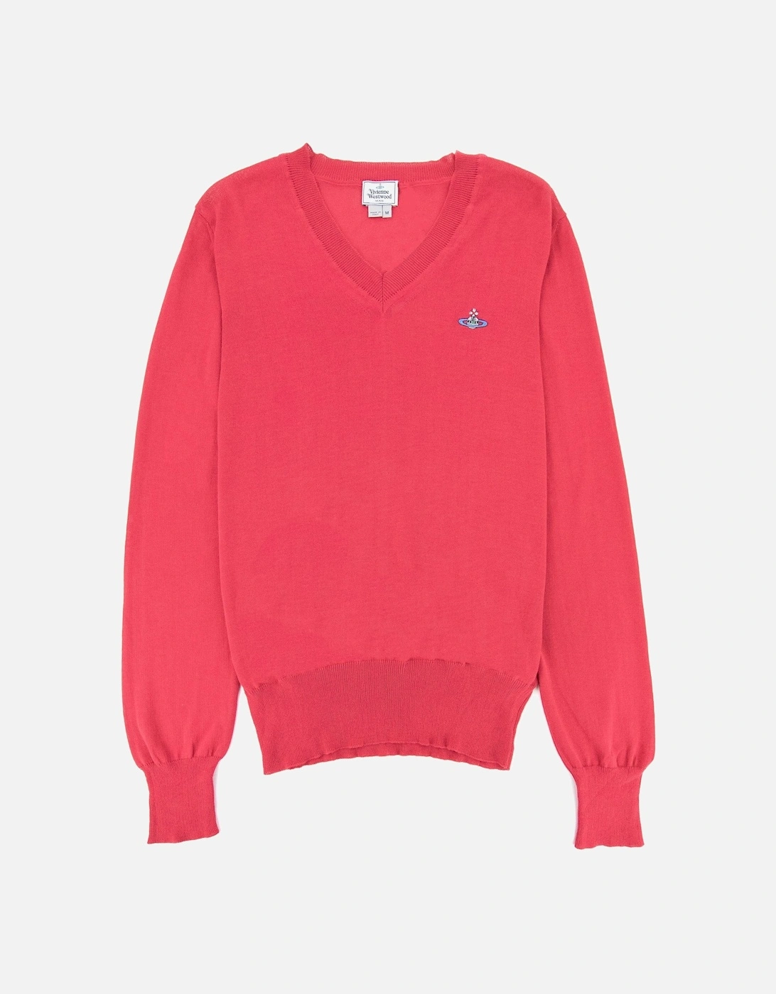 V Neck Knitted Jumper Pink, 4 of 3