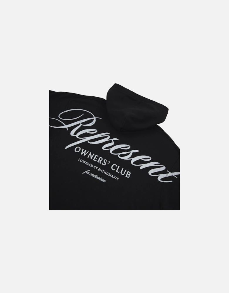 Owners Club Script Hoodie Black