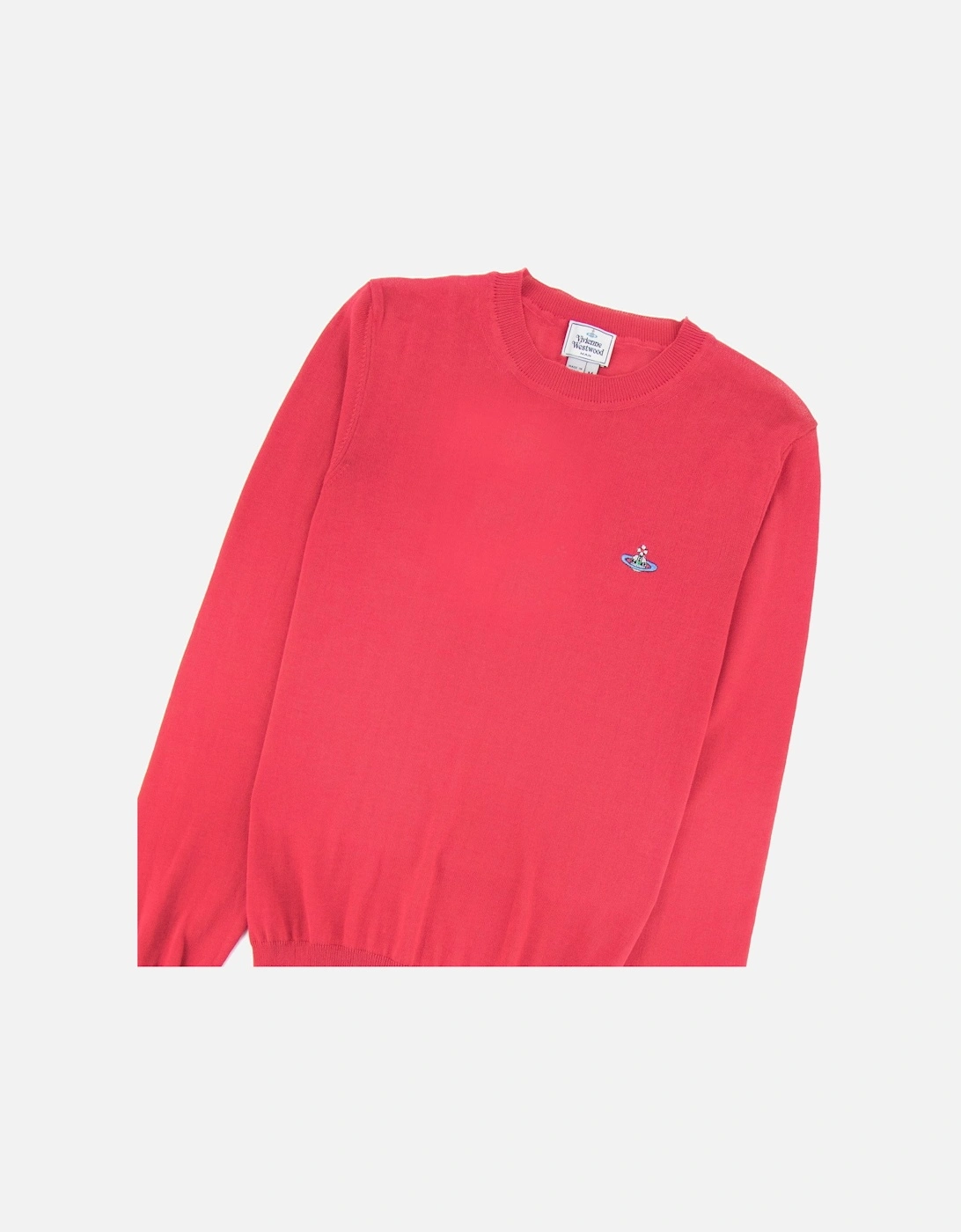 Orb Logo Crewneck Knitted Sweatshirt Pink