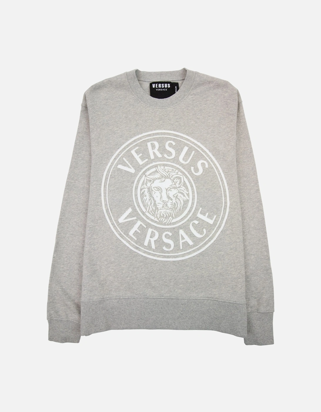 Versace Versus Versus Round Embossed Logo Sweater Light Grey, 4 of 3