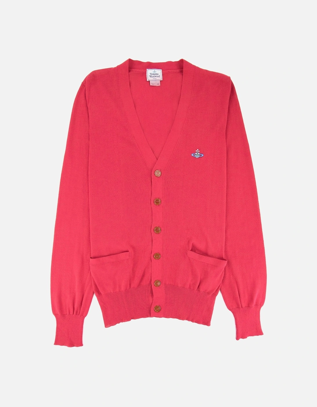 Orb Logo Knitted Cardigan Pink, 4 of 3