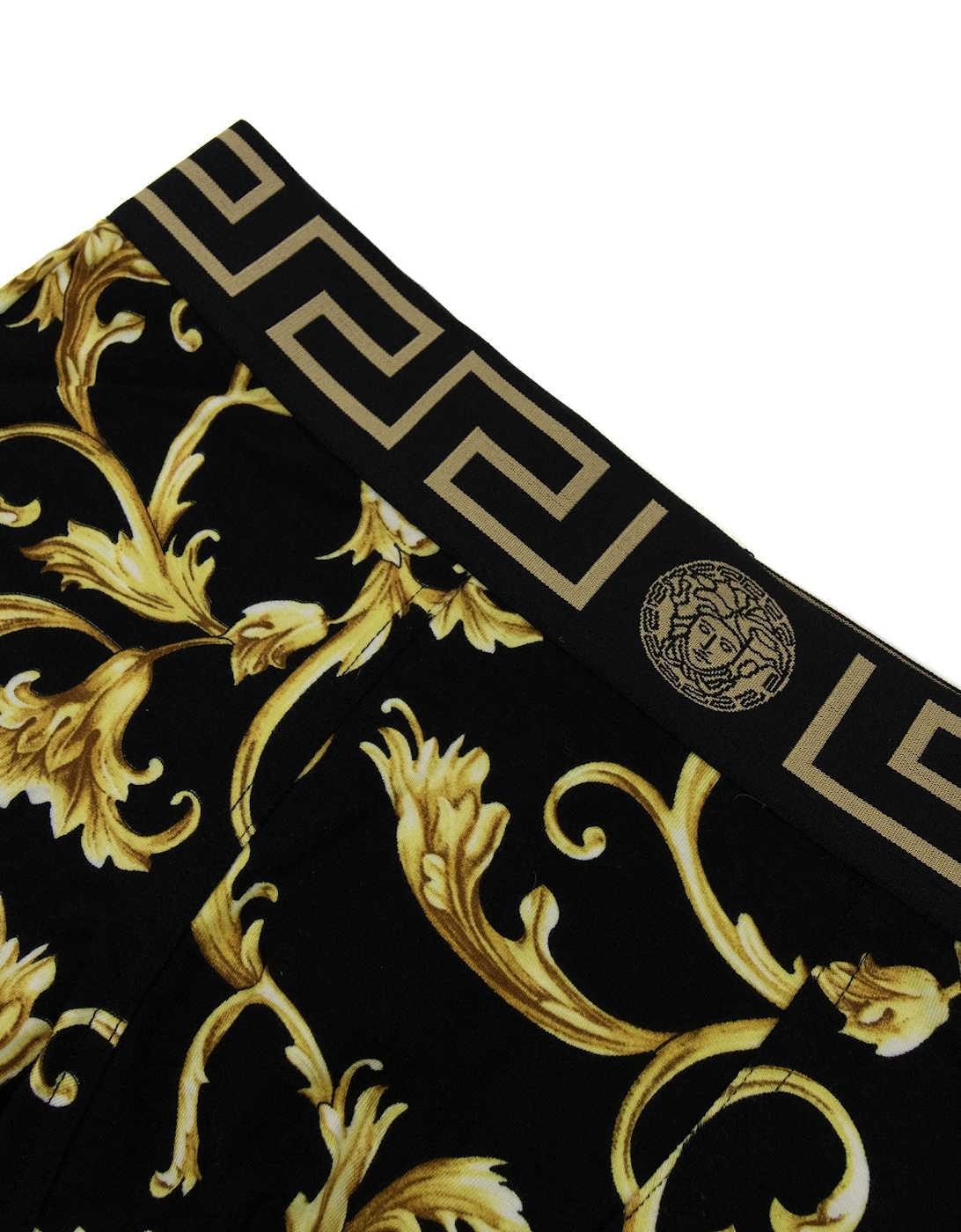 Barocco Low Rise Boxer Trunk Black/gold