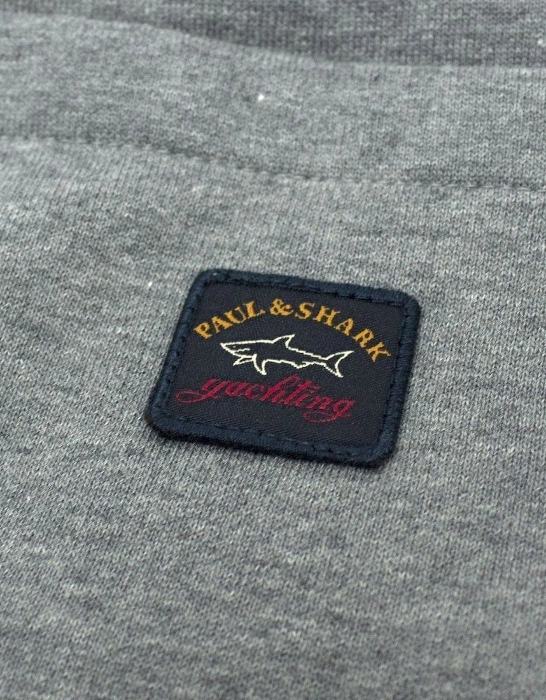 Paul And Shark Back Pocket Patch Logo Tracksuit Bottoms Light Grey