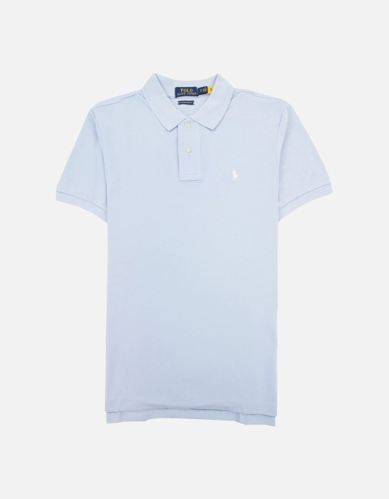 Custom Slim Fit Polo Sky Blue