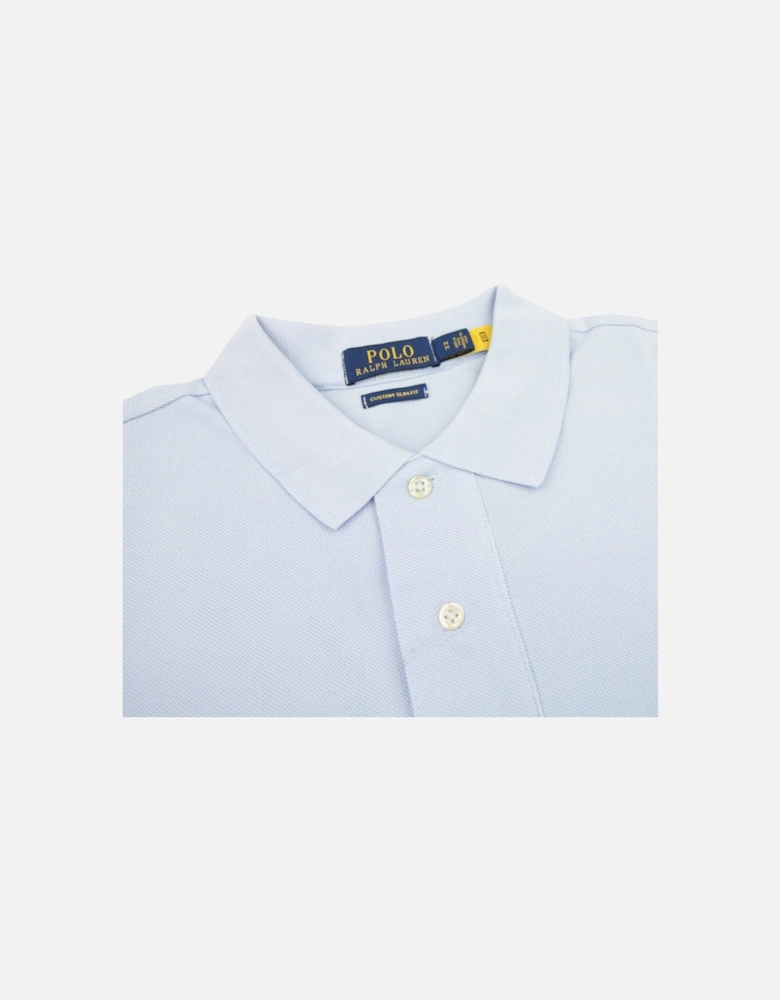 Custom Slim Fit Polo Sky Blue