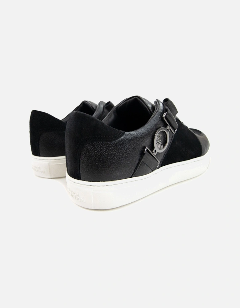 Leather & Suede Sneakers Black/white