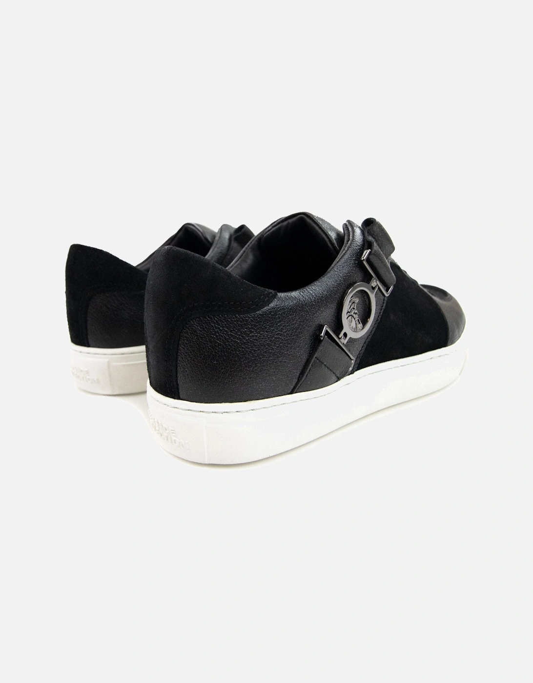 Leather & Suede Sneakers Black/white
