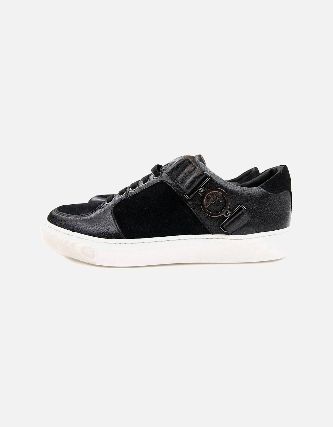 Leather & Suede Sneakers Black/white, 7 of 6