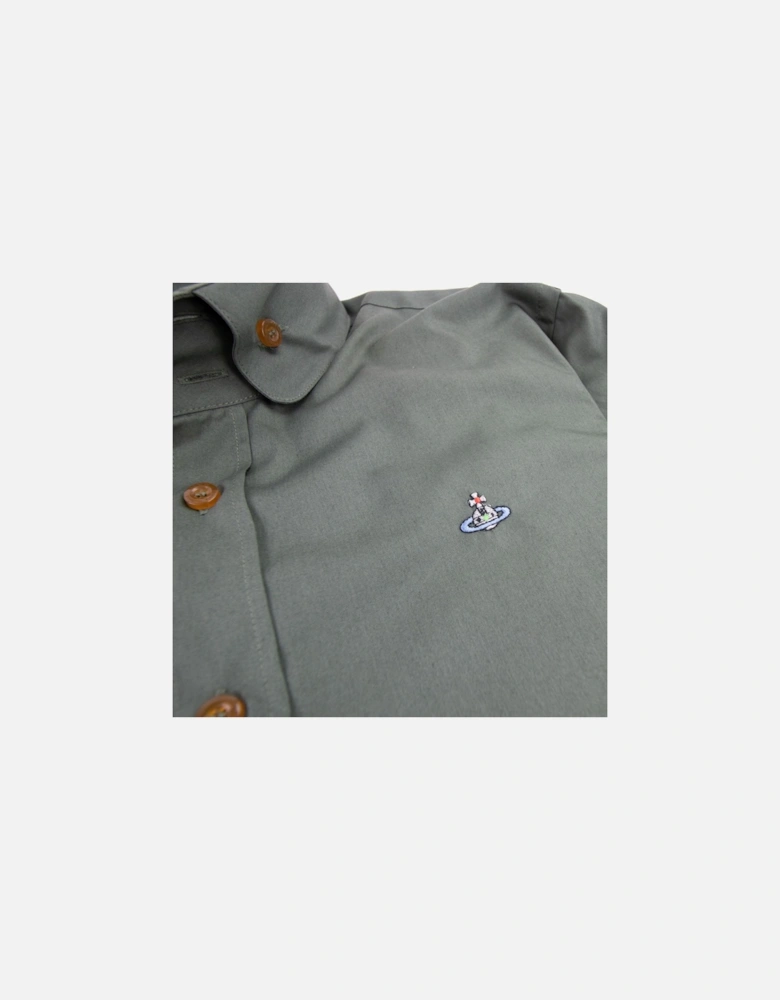 Double Button Shirt Green