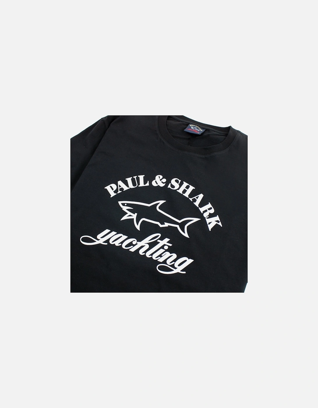 Paul And Shark Logo Print T-shirt Black