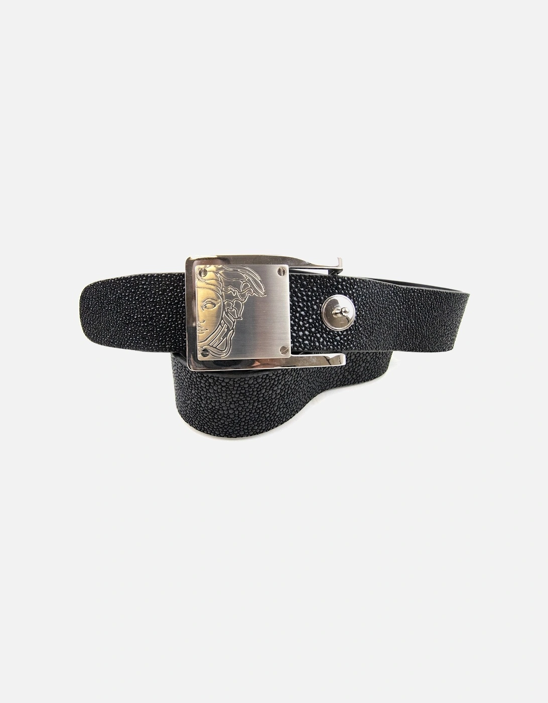 Medusa Buckle Belt Black