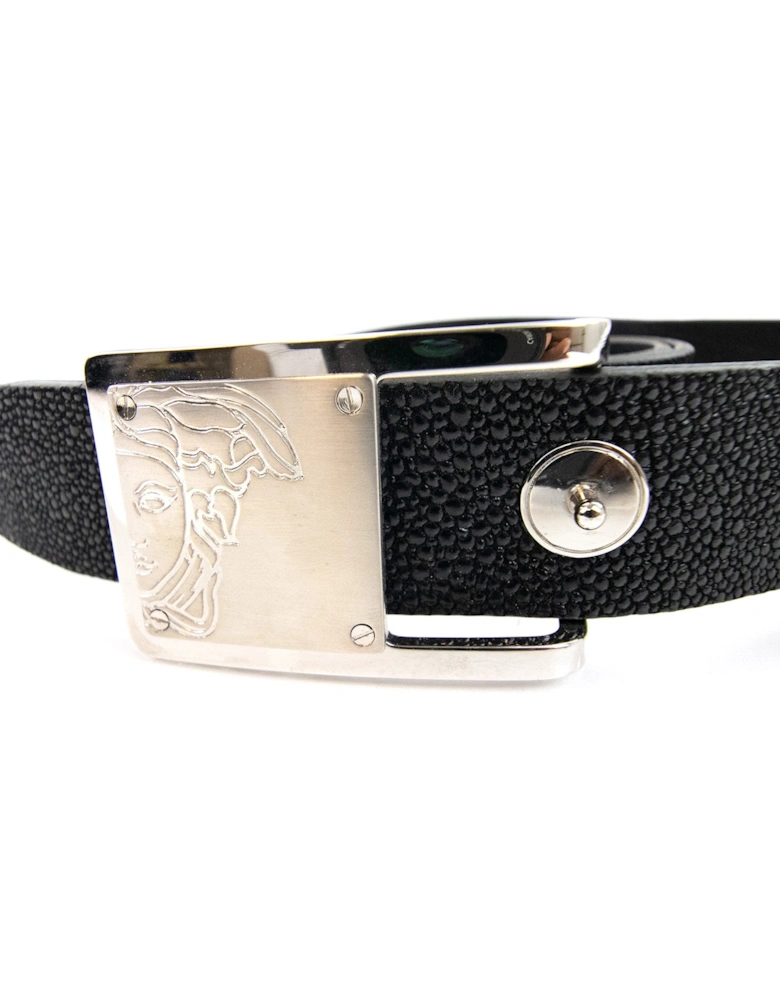 Medusa Buckle Belt Black