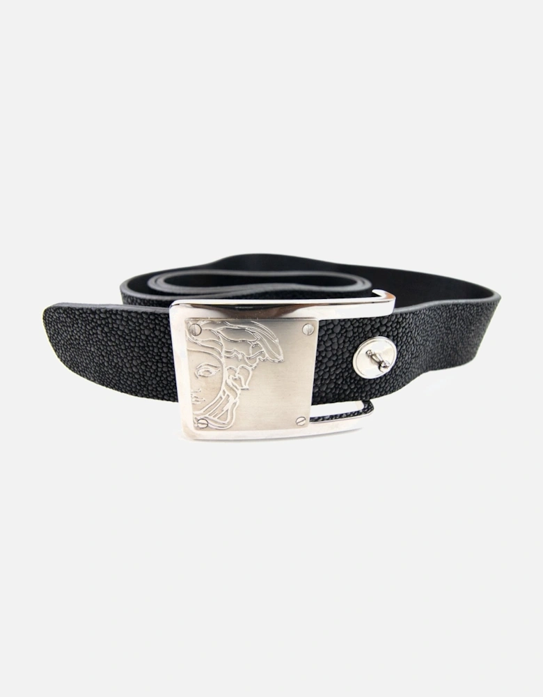 Medusa Buckle Belt Black