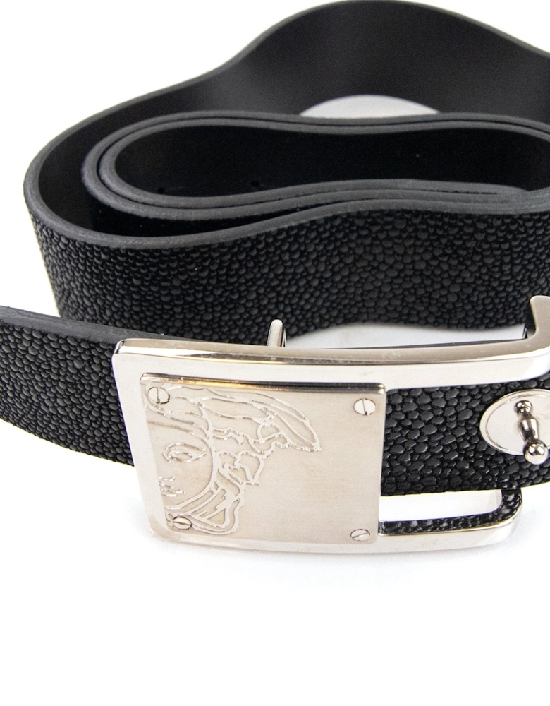 Medusa Buckle Belt Black