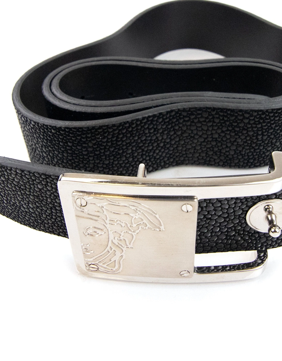 Medusa Buckle Belt Black