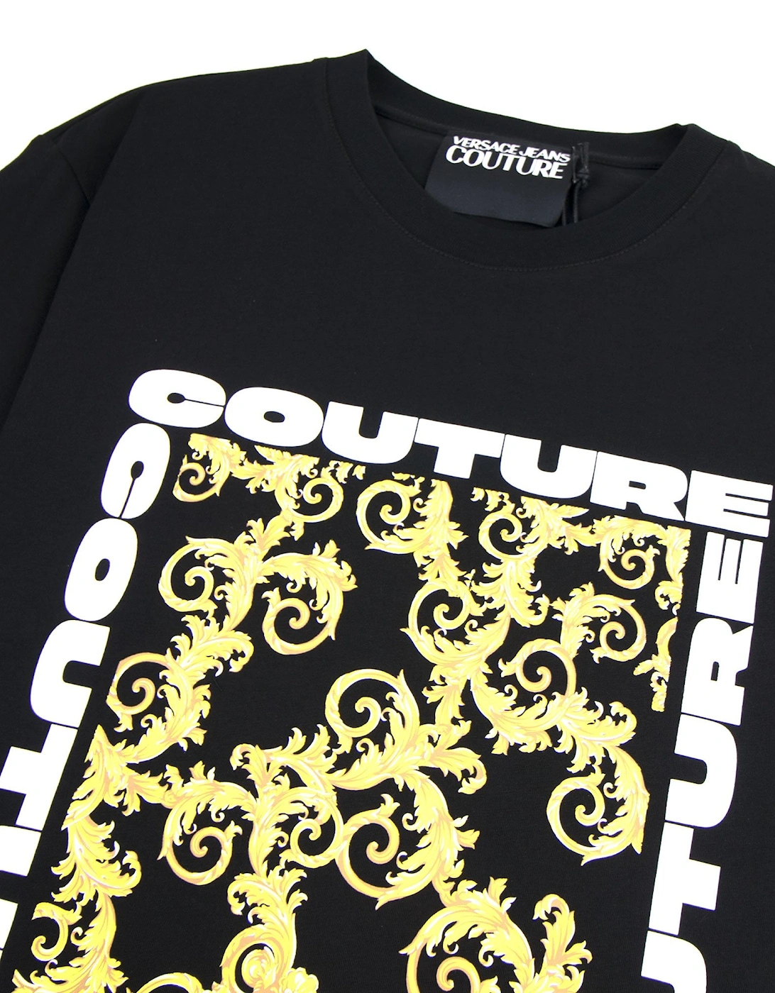 Jeans Couture Square Logo T-Shirt Black 899