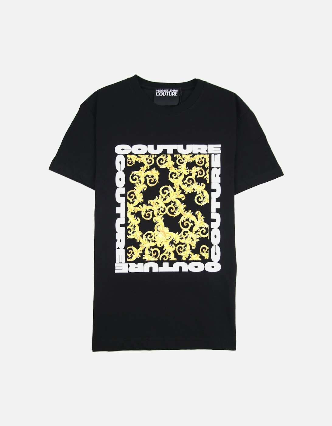 Jeans Couture Square Logo T-Shirt Black 899, 3 of 2