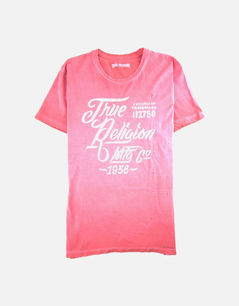 Tr Calig S/s T Shirt Pink