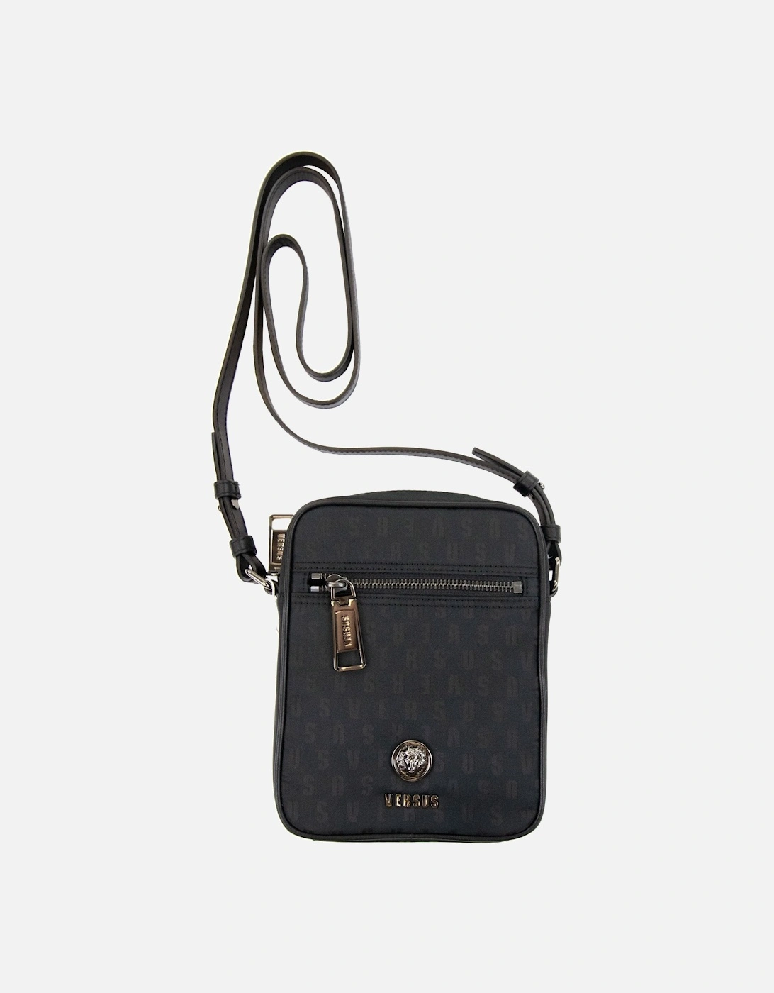 Versace Versus Versus Nylon Jacquard Messenger Bag Black, 4 of 3