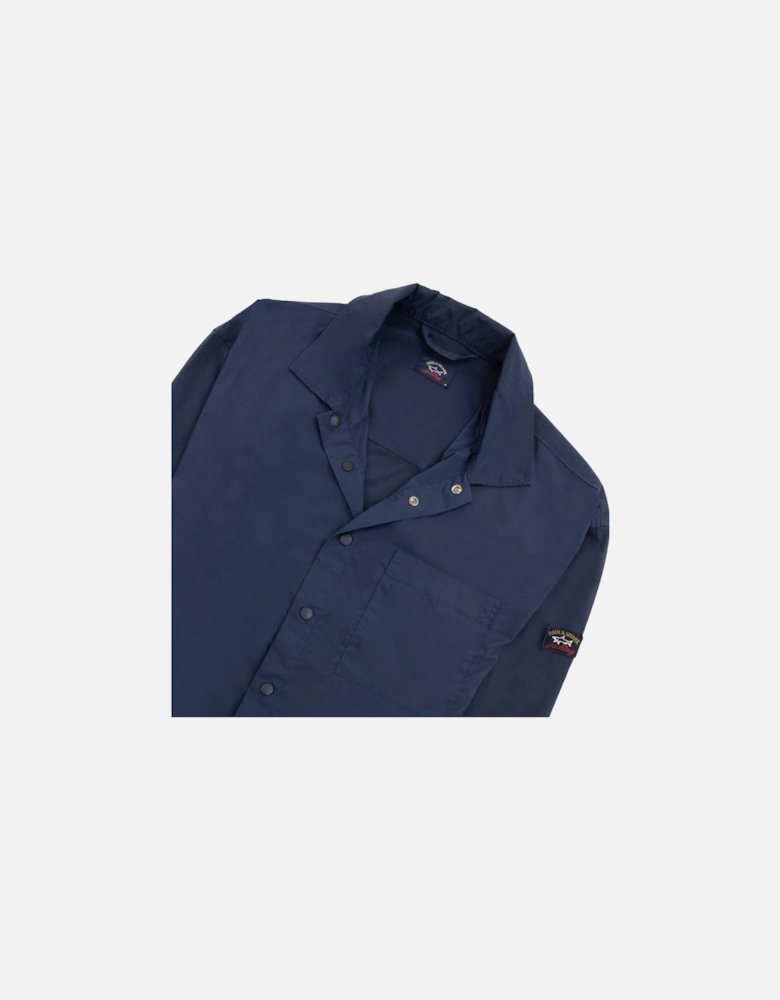Paul And Shark Econyl Nylon Overshirt Blue