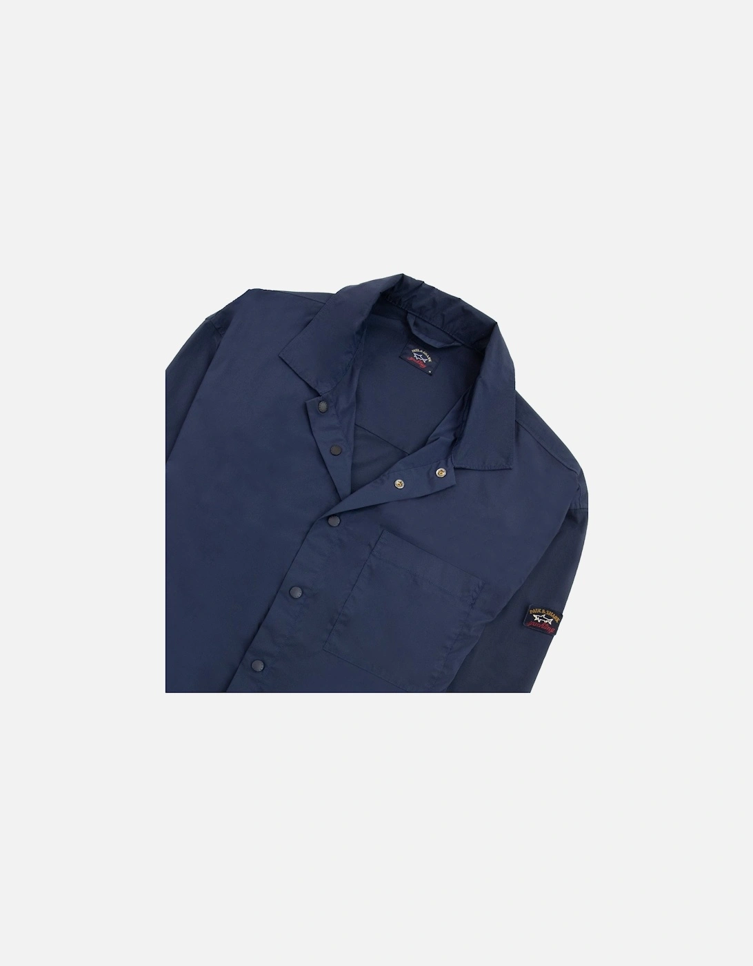 Paul And Shark Econyl Nylon Overshirt Blue