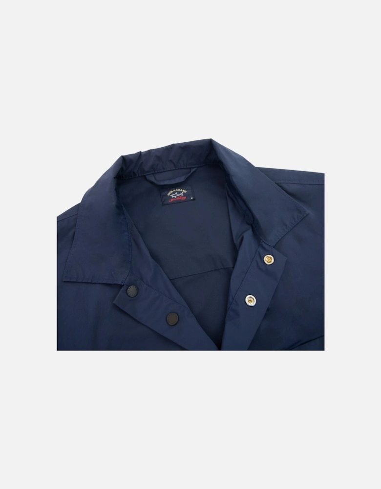 Paul And Shark Econyl Nylon Overshirt Blue