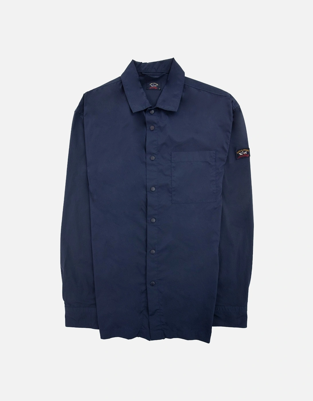 Paul And Shark Econyl Nylon Overshirt Blue, 6 of 5
