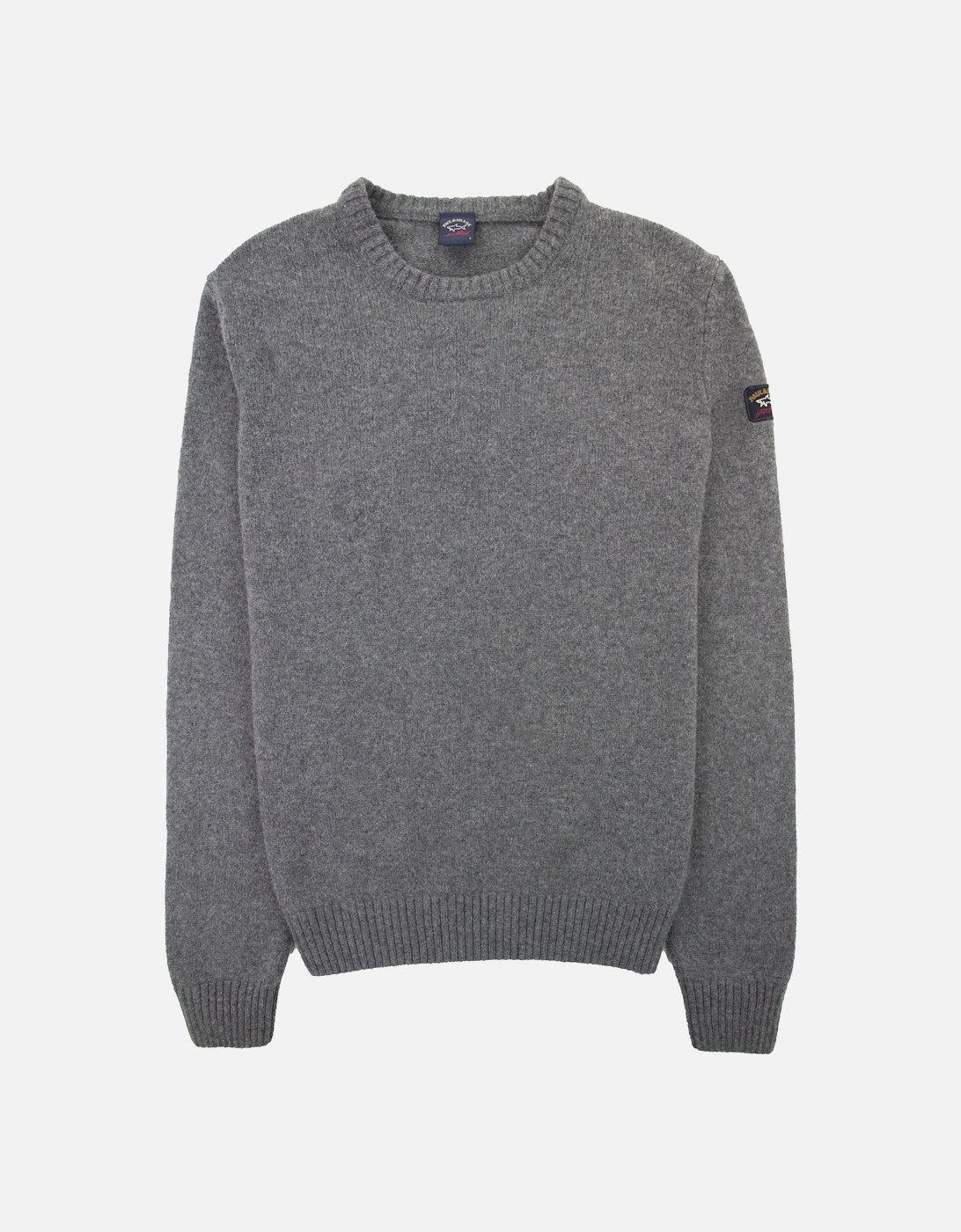 Paul And Shark Arm Patch Knitted Sweatshirt Grey, 5 of 4
