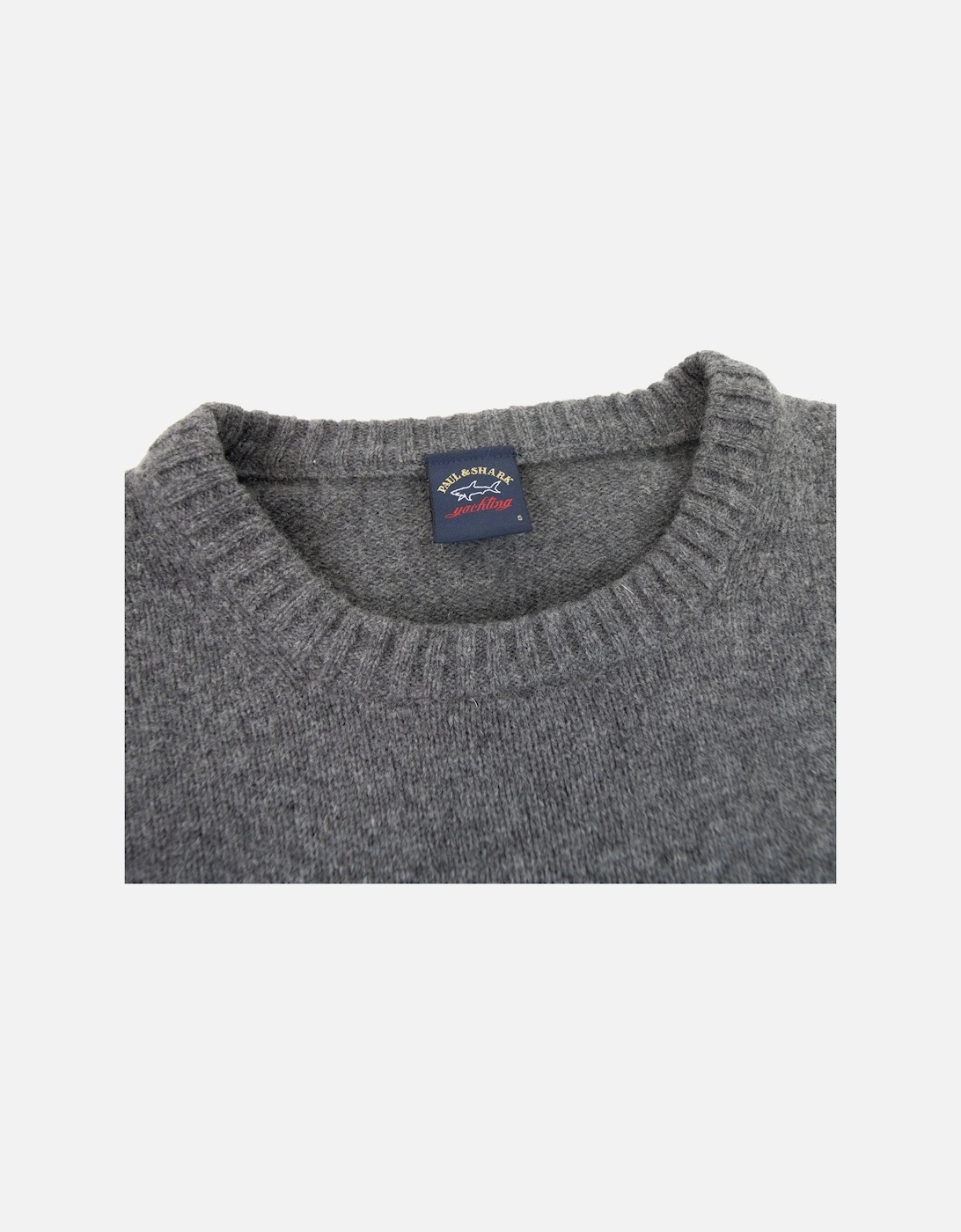Paul And Shark Arm Patch Knitted Sweatshirt Grey