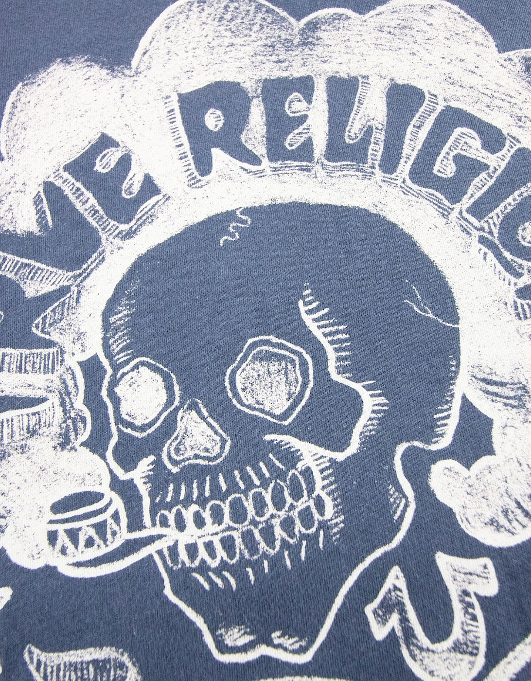 Womb To Tomb Crew Neck Tee Midnight Blue