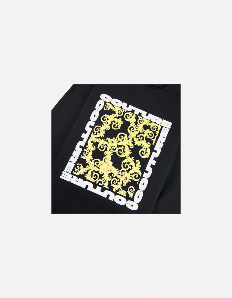 Jeans Couture Square Logo Sweatshirt Black