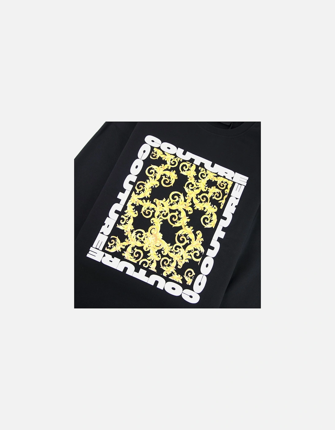 Jeans Couture Square Logo Sweatshirt Black