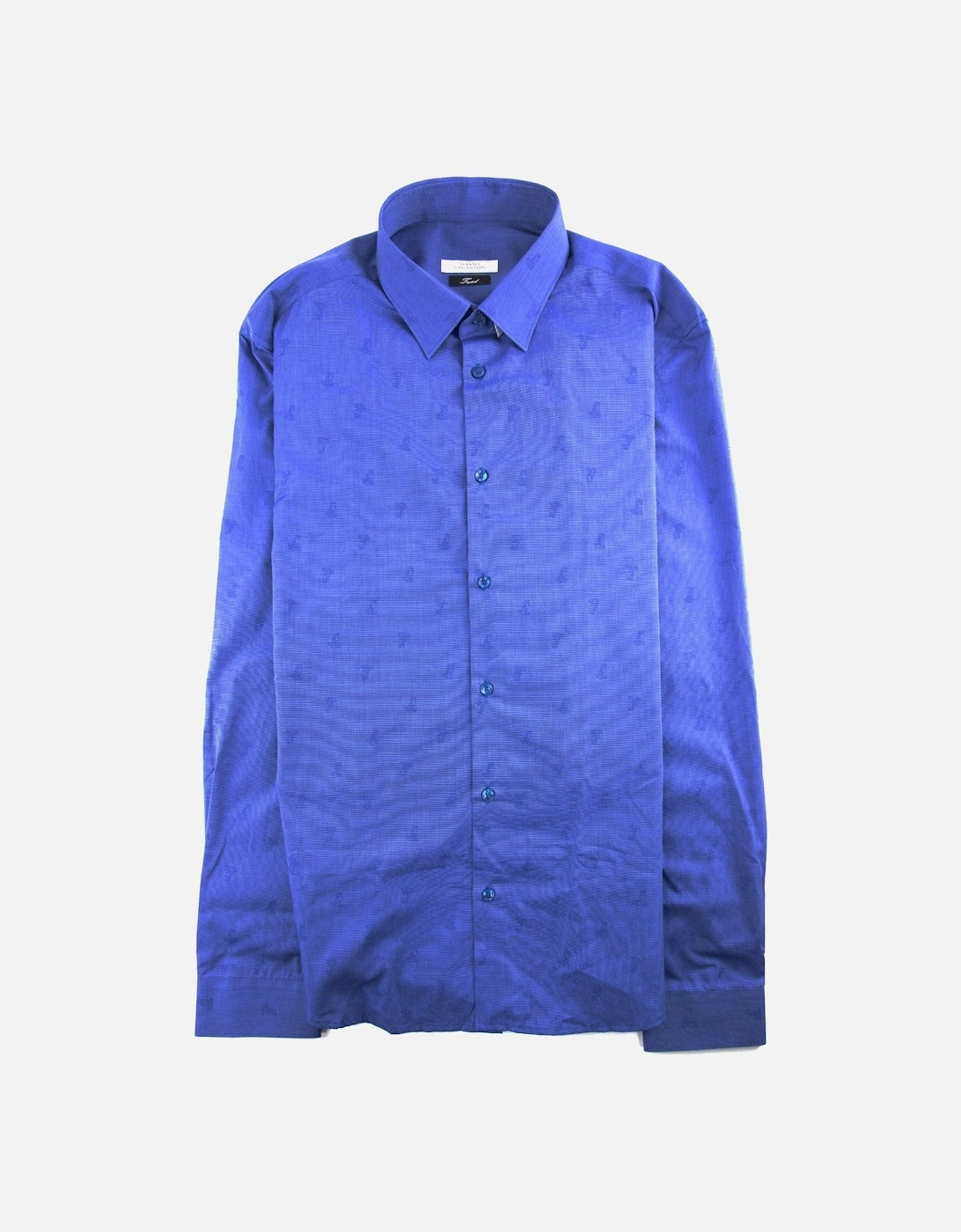 All Over Logo Print L/s Shirt Navy Blue, 3 of 2