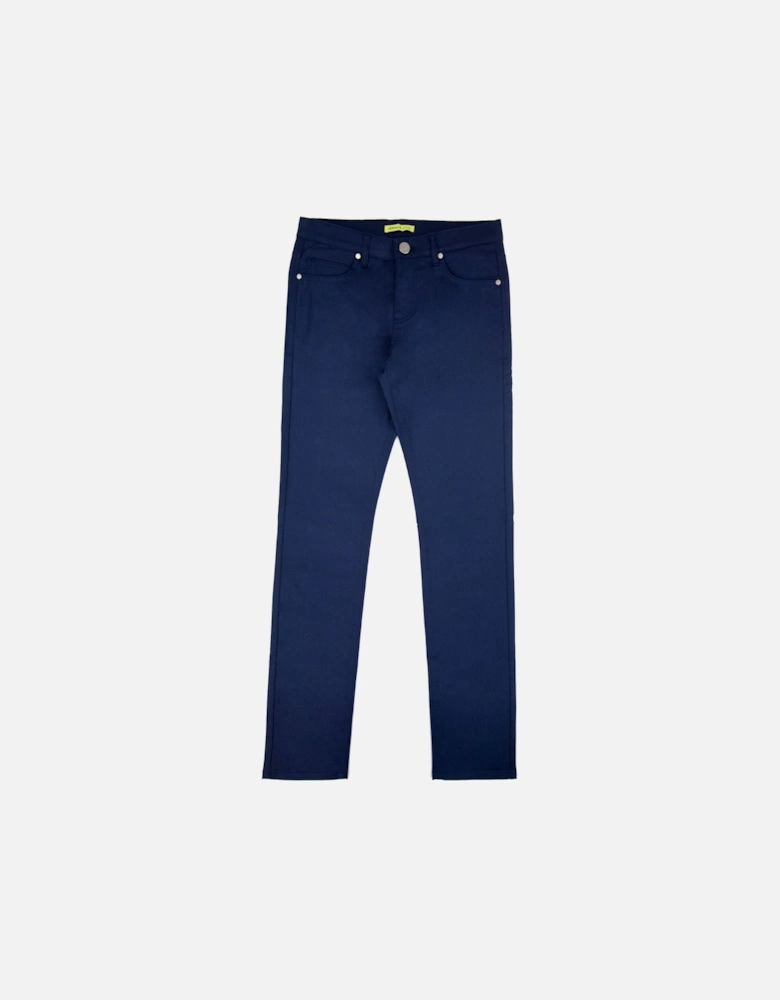 Jeans Slim Fit Round Embroidered Jean Navy Blue