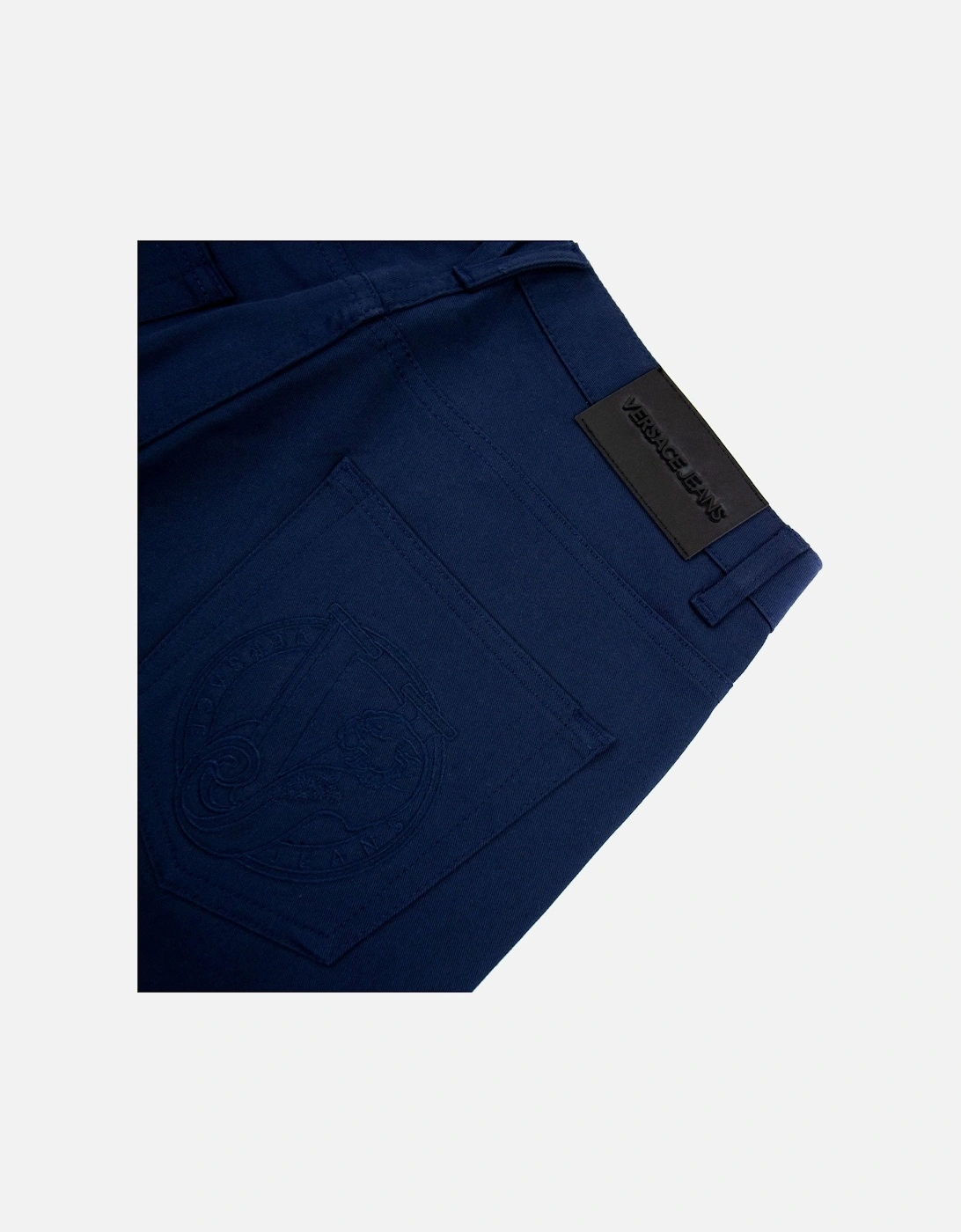 Jeans Slim Fit Round Embroidered Jean Navy Blue