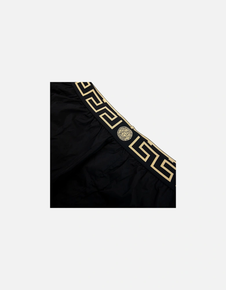 Medusa Waistband Swim Shorts Black