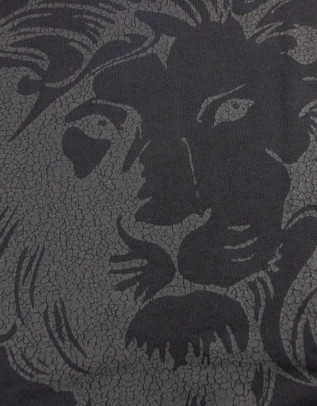 Versace Versus Lion Back Print Zip Up Hoody Black