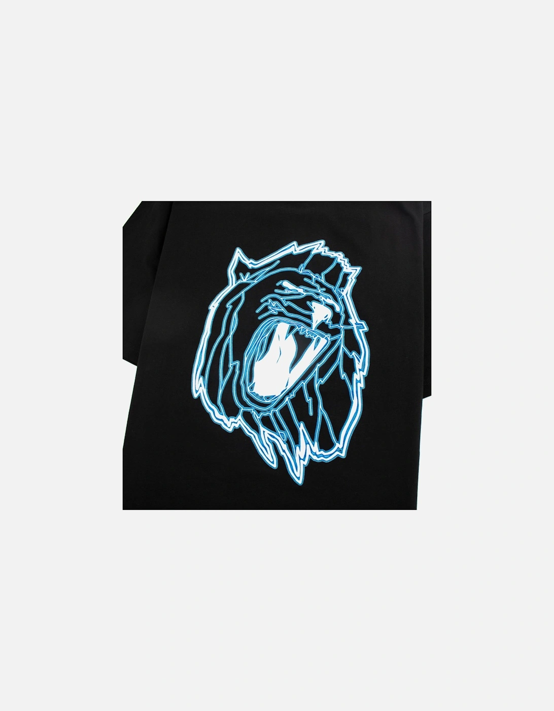 Versace Versus Lion Head Print T-shirt Black